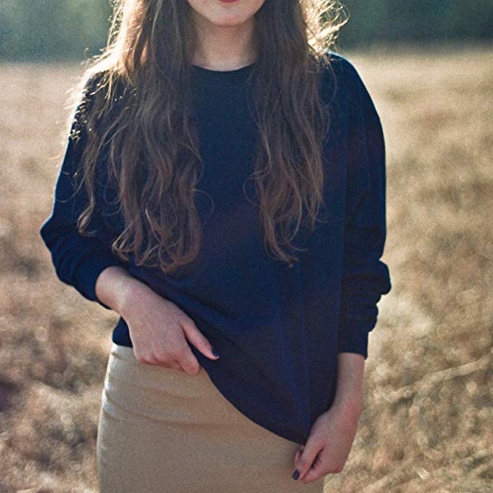 Vintage Indigo Oversized American Apparel Terry Crew